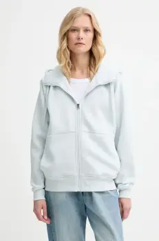 G-Star Raw bluza culoarea gri, cu gluga, uni, D22727-C235 imagine