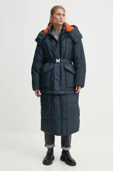 G-Star Raw geaca femei, culoarea albastru marin, de iarna, oversize, D25232-B958 imagine