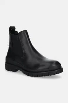 G-Star Raw ghete chelsea de piele Blake barbati, culoarea negru, GR556021AM imagine