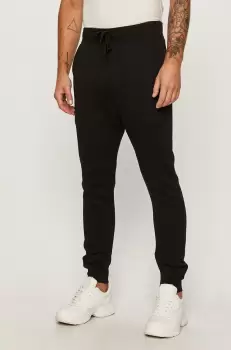 G-Star Raw Pantaloni barbati, culoarea negru, material neted imagine