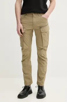 G-Star Raw pantaloni barbati, culoarea verde, cu fason cargo, D02190-D909 imagine