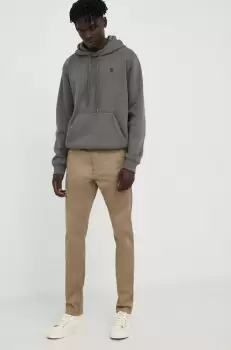 G-Star Raw pantaloni barbati, culoarea verde, cu fason chinos imagine