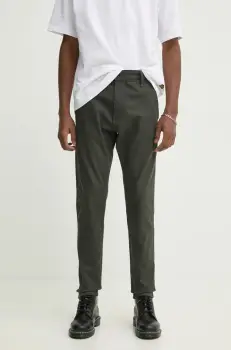 G-Star Raw pantaloni barbati, culoarea verde, cu fason chinos imagine