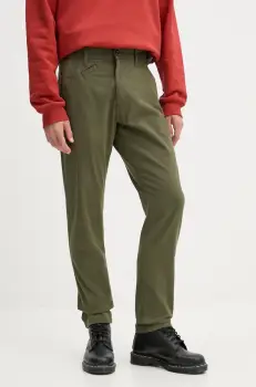 G-Star Raw pantaloni barbati, culoarea verde, mulata, D21038-D732 imagine