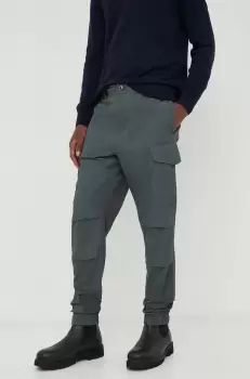 G-Star Raw pantaloni de bumbac culoarea verde, cu fason cargo imagine