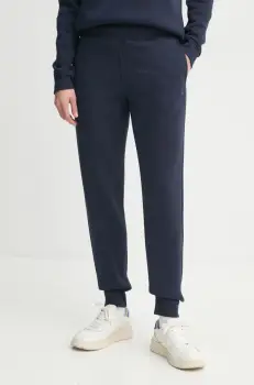 G-Star Raw pantaloni de trening culoarea albastru marin, neted imagine