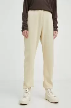 G-Star Raw pantaloni de trening femei, culoarea bej, neted imagine