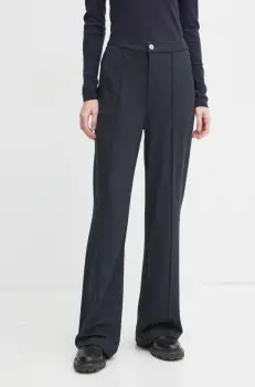 G-Star Raw pantaloni femei, culoarea albastru marin, drept, high waist, D25027-D706 imagine