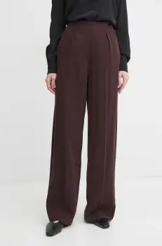 G-Star Raw pantaloni femei, culoarea maro, lat, high waist, D25315-D522 imagine