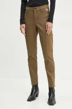 G-Star Raw pantaloni femei, culoarea verde, mulata, high waist, D25260-C105 imagine