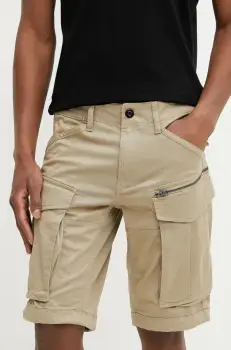 G-Star Raw pantaloni scurti barbati, culoarea bej, D26214-5126 imagine