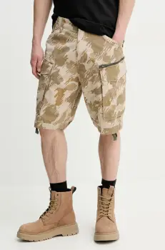 G-Star Raw pantaloni scurti din bumbac barbati, culoarea bej, D08566-D955 imagine