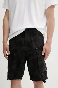 G-Star Raw pantaloni scurti din bumbac barbati, culoarea negru, D08566-D955 imagine