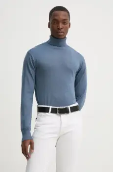 G-Star Raw pulover de lana barbati, light, cu guler, D25177-D847 imagine