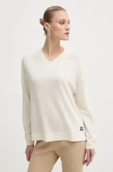 G-Star Raw pulover de lana femei, culoarea bej, light, D25225-D847 imagine