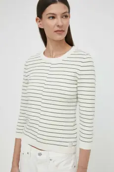 G-Star Raw pulover din amestec de lana femei, culoarea bej, light imagine