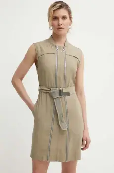 G-Star Raw rochie culoarea bej, mini, drept, D24624-D522 imagine