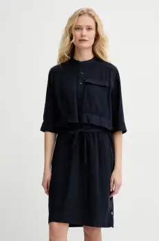 G-Star Raw rochie culoarea bleumarin, mini, drept, D26023-D522 imagine