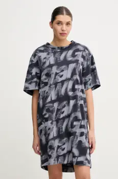 G-Star Raw rochie din bumbac culoarea bleumarin, mini, oversize, D26082-D611 imagine