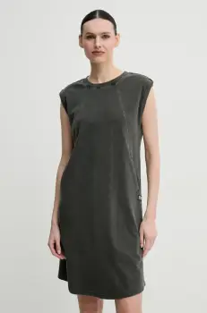 G-Star Raw rochie din bumbac culoarea gri, mini, drept, D26081-C756 imagine