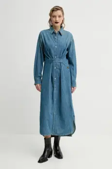G-Star Raw rochie jeans maxi, drept, D25183-D252 imagine
