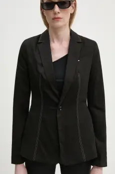 G-Star Raw sacou culoarea negru, un singur rand de nasturi, neted, D25208-D715 imagine