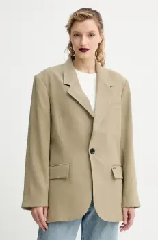 G-Star Raw sacou culoarea verde, oversize, neted, D23509-D522 imagine