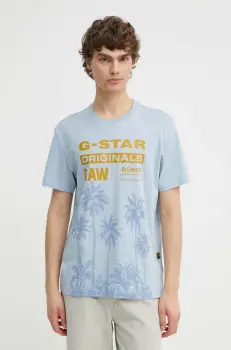 G-Star Raw tricou din bumbac barbati, cu imprimeu, D24681-336 imagine