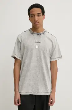 G-Star Raw tricou din bumbac barbati, culoarea gri, melanj, D25964-C756 imagine