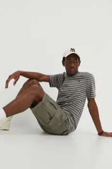 G-Star Raw tricou din bumbac barbati, culoarea gri, modelator imagine