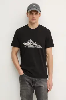 G-Star Raw tricou din bumbac barbati, culoarea negru, cu imprimeu, D25158-C812 imagine