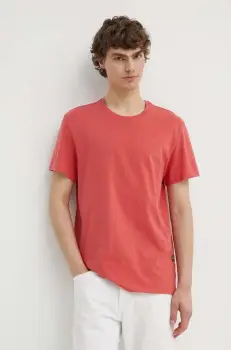 G-Star Raw tricou din bumbac barbati, culoarea roz, neted imagine