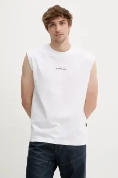 G-Star Raw tricou din bumbac culoarea alb, D26028-C336 imagine