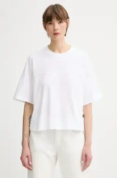 G-Star Raw tricou din bumbac culoarea alb, D26134-336 imagine