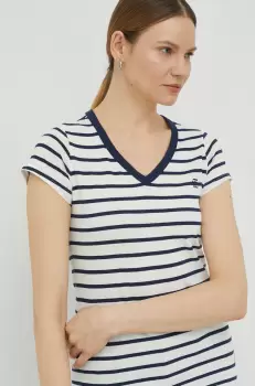 G-Star Raw tricou din bumbac culoarea albastru marin imagine