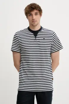 G-Star Raw tricou din bumbac culoarea bleumarin, cu imprimeu, D25961-C339 imagine