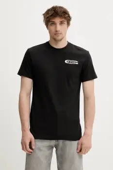 G-Star Raw tricou din bumbac culoarea negru, cu imprimeu, D26047-C336 imagine