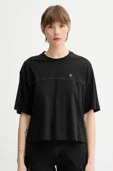 G-Star Raw tricou din bumbac culoarea negru, D26134-336 imagine