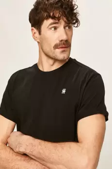 G-Star Raw tricou din bumbac culoarea negru, neted imagine