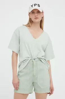 G-Star Raw tricou din bumbac culoarea verde imagine