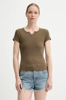 G-Star Raw tricou din bumbac culoarea verde, D26075-D958 imagine