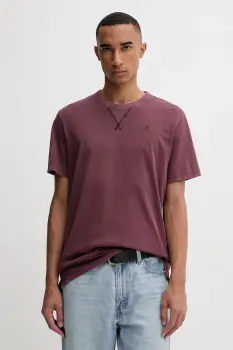 G-Star Raw tricou din bumbac culoarea verde, uni, D24449-2653 imagine