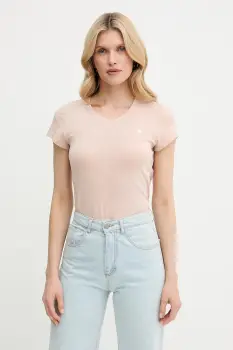 G-Star Raw tricou din bumbac culoarea violet imagine