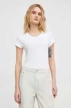 G-Star Raw tricou din bumbac femei, culoarea alb imagine