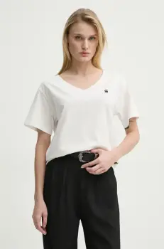 G-Star Raw tricou din bumbac femei, culoarea alb, D26067-D601 imagine