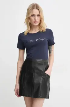 G-Star Raw tricou din bumbac femei, culoarea albastru marin, D25064-A870 imagine