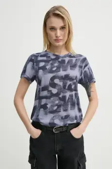 G-Star Raw tricou din bumbac femei, culoarea albastru marin, D26066-C565 imagine