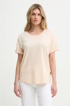 G-Star Raw tricou din bumbac femei, culoarea bej imagine