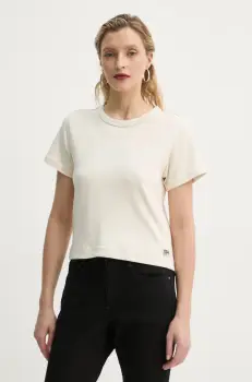 G-Star Raw tricou din bumbac femei, culoarea bej, D26423-C812 imagine