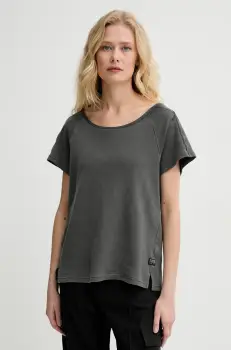 G-Star Raw tricou din bumbac femei, culoarea gri, D26155-D376 imagine